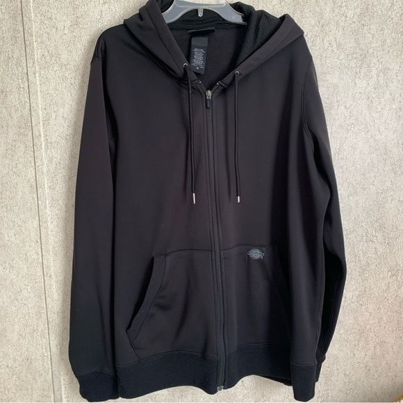 Dickies Men's Black Zip-Up Fleece Jacket Performance System XL EUC - Picture 1 of 13